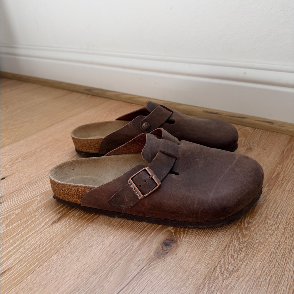 Birkenstock Tan Leather Footbed Sandals